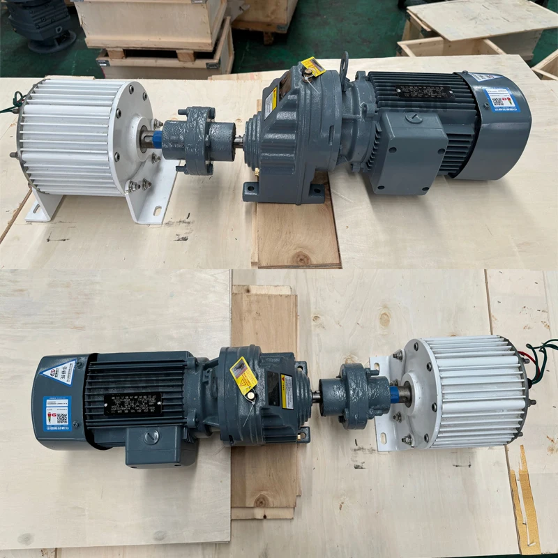 10KW 15KW 20KW 500rpm 50HZ High Power Generator AC Alternators 220V Gearless Permanent Magnet Low RPM For Wind And Water Turbine