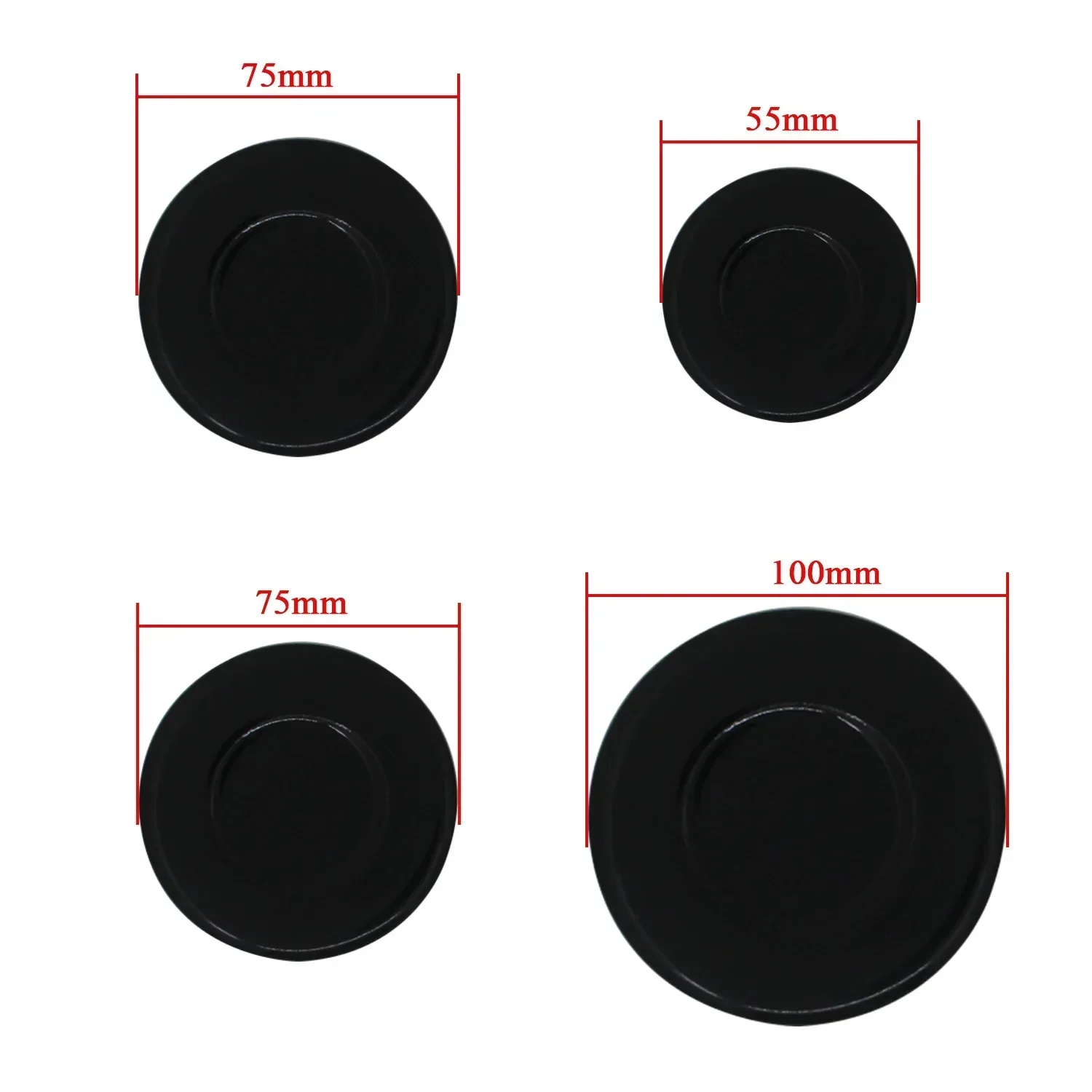 Cooker & Oven Hob Gas Burner Crown & Flame Cap Cover Universal