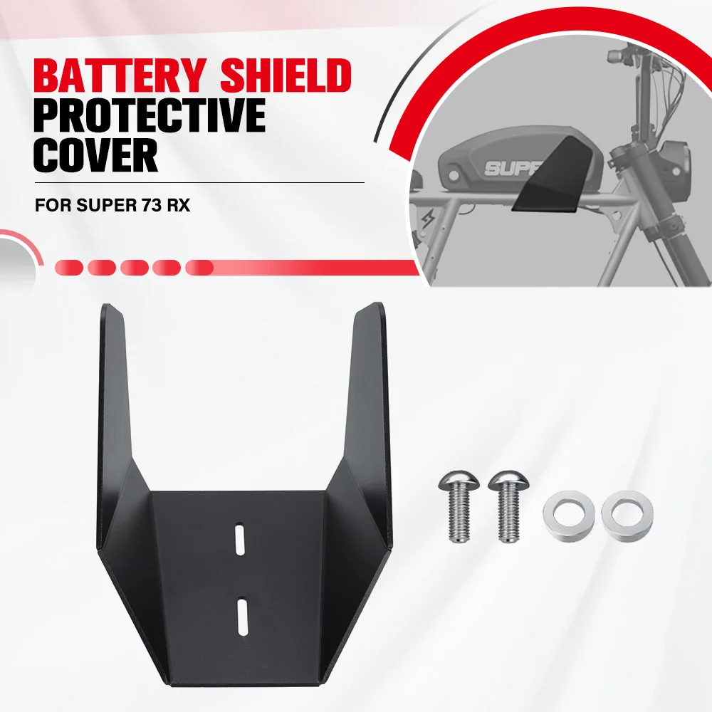 

For Super 73 RX Super73RX Super73-RX Motorcycle CNC Battery Shield Protective Cover Decorative Hood Frame Hole Cover Accessories