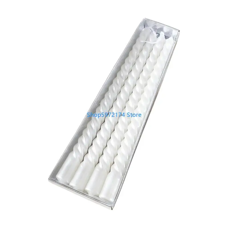 Y3NB 4Pieces Long Use Taper With Smokeless Flame For Creating Elegant Indoors Decoration