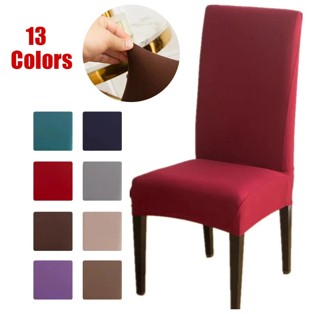 

Solid Color Universal Size Chair Cover Big Elasticity Seat Protector Anti-slip Wear-resistant and Dustproof Urniture Protectors