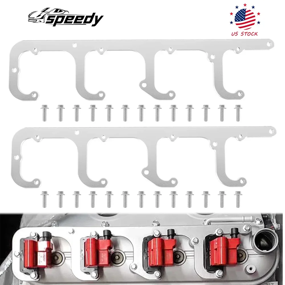 

LS D581 Square Coil Bracket Set for CHEVROLET 4.8L 5.3L 5.7L 6.0L 6.2L Truck Silver