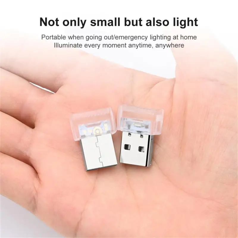 読書用ミニLEDナイトライト,バッテリー充電器,USBプラグ,小さな読書灯,目の保護具,車のライト