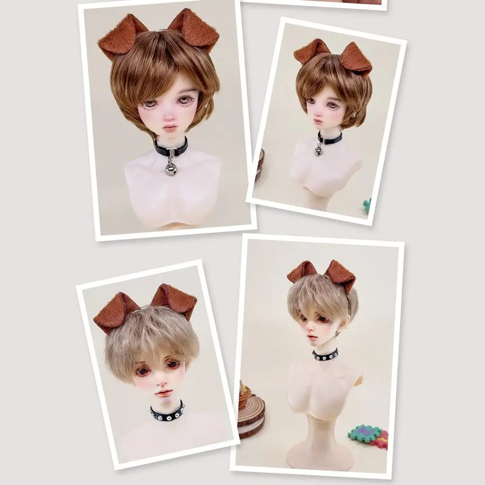 Dress Up Toy Kawaii Fascia per orecchie di cane Morbido fai da te BJD/SD Copricapo per bambole Carino marrone simulato Animale Orecchio Cerchio per capelli Ragazze Giocattoli