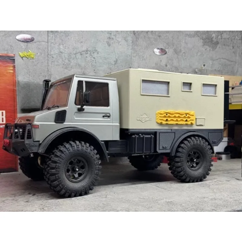 For CROSSRC NT4 Unimog 1/10 Scale RC Crawler Low-Roof Camper Shell Rear Cabin  Model Conversion Upgrade Parts Customization Kit