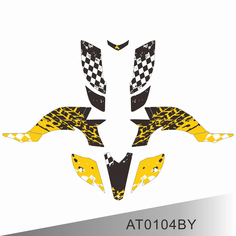 ヤマハ-atv-yfz-450r-2003-2004-2005-2006-2007-2008-フルグラフィックスデカールステッカーオートバイ背景-at0104by