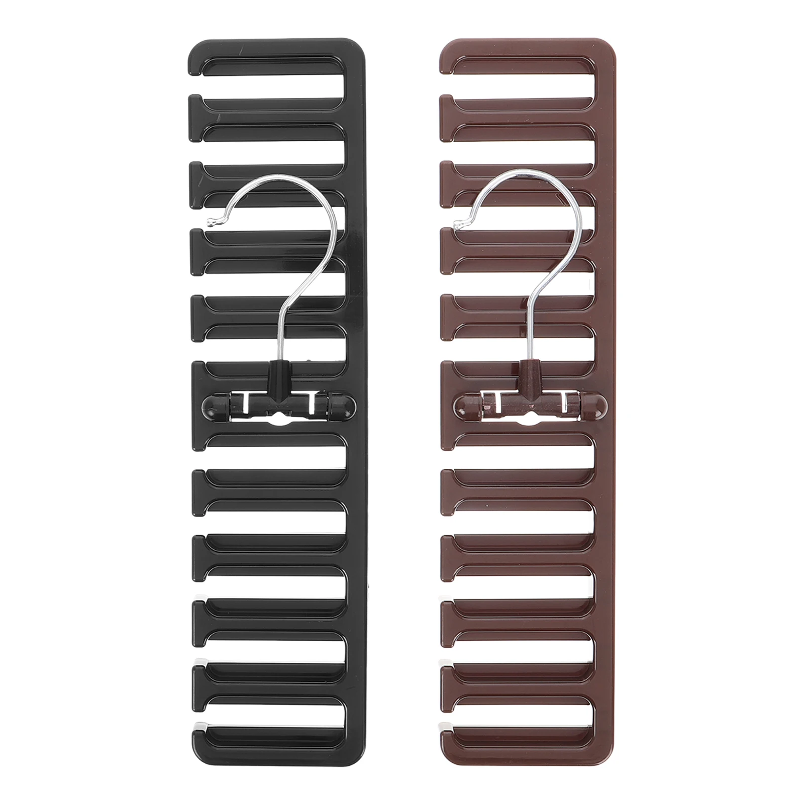

2 Pcs Belt Storage Rack Closet Organizers Hanger for Wall Mount Jacket with Hat Hook Hanging Travel