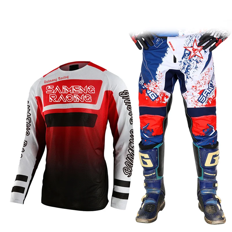 

Motocross Jersey Pant Kits Mens Kits Women's MX ATV Enduro Dirt Bike Combo racing suit Enduro mountain Downhill BMX