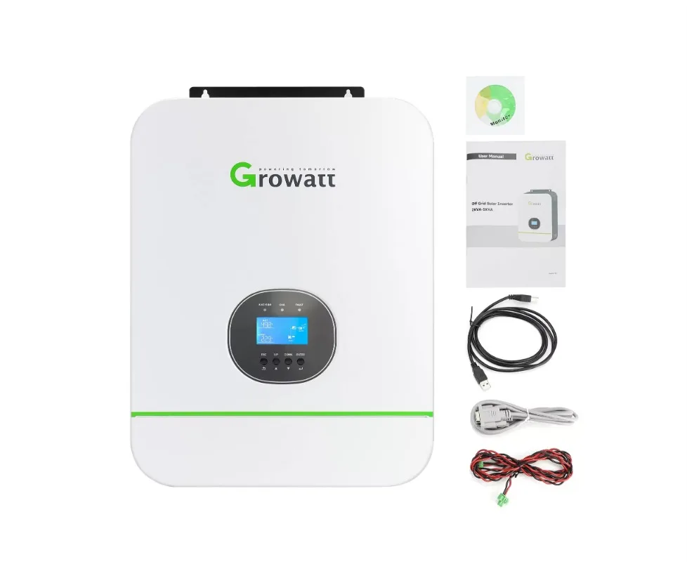 Growatt Spf 3000tl Lvm 24 В 48 В Использование аккумулятора 3000 ВА 3000 Вт автономный солнечный инвертор