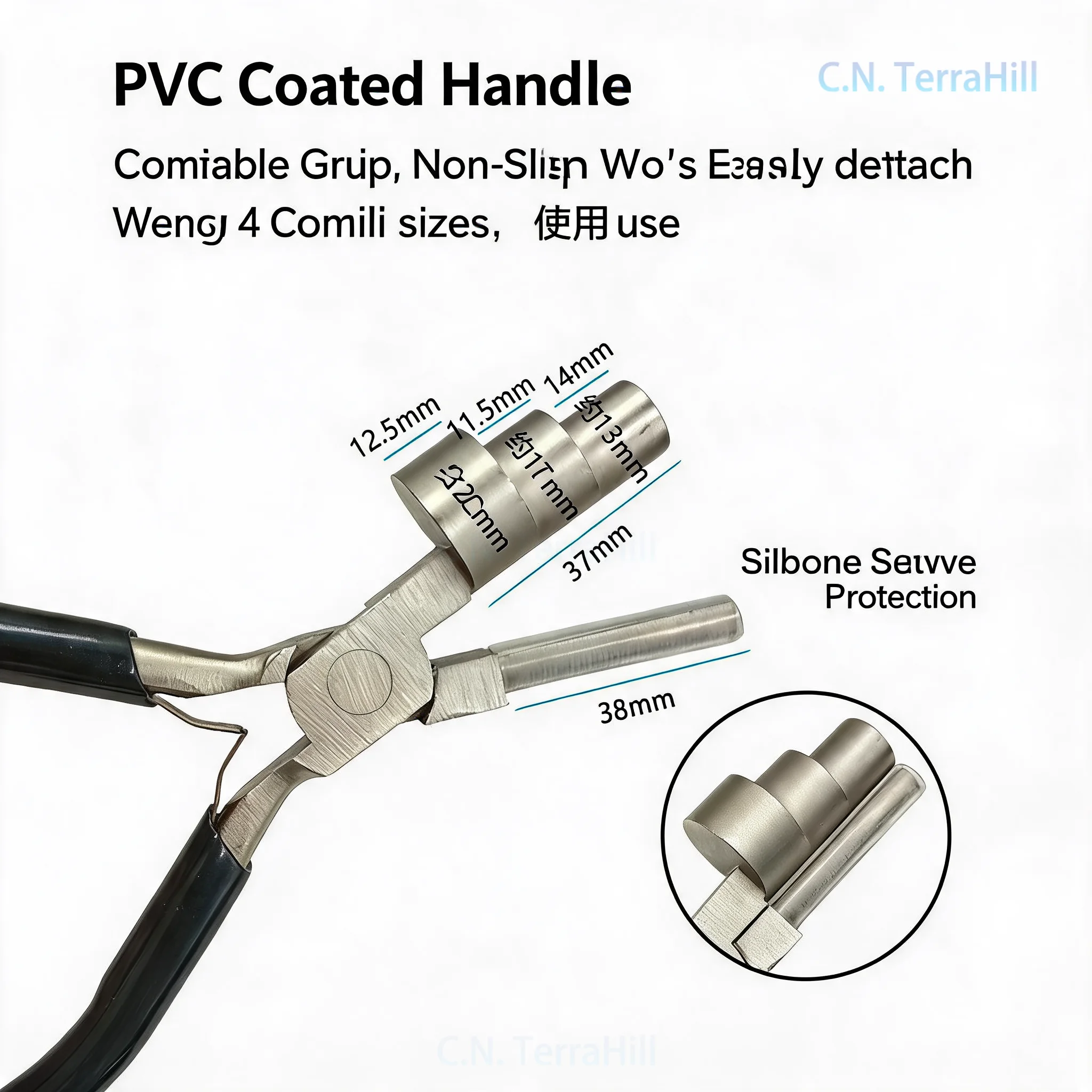 Multifunctional Wire Wrapping Pliers Set for Jewelry Making, 3-Section and 6-Section Nylon Pliers, Craft Wire Bending Tool