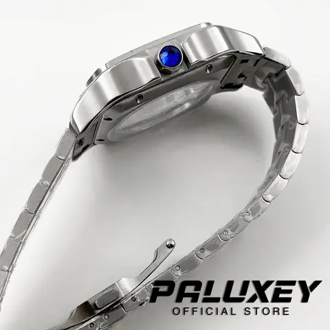 NH35 38mm स्क्वायर वॉच केस 316L स्टेनलेस स्टील वॉच एक्सेसरीज़ NH35 4R35 NH36 4R36 मूवमेंट के लिए सैंटोस मॉडिफिकेशन पार्ट्स 10 best sales सेको मॉड केस - №6