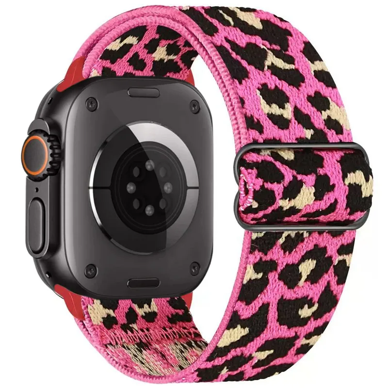 Elastisches Nylon-Armband für Apple Watch Ultra 4/3/2 49 mm, 12, 11, 10, 46 mm, 42 mm, Armband für iWatch 9, 8, 7, 6, SE, 45/41/44/40 mm. – Detail 17