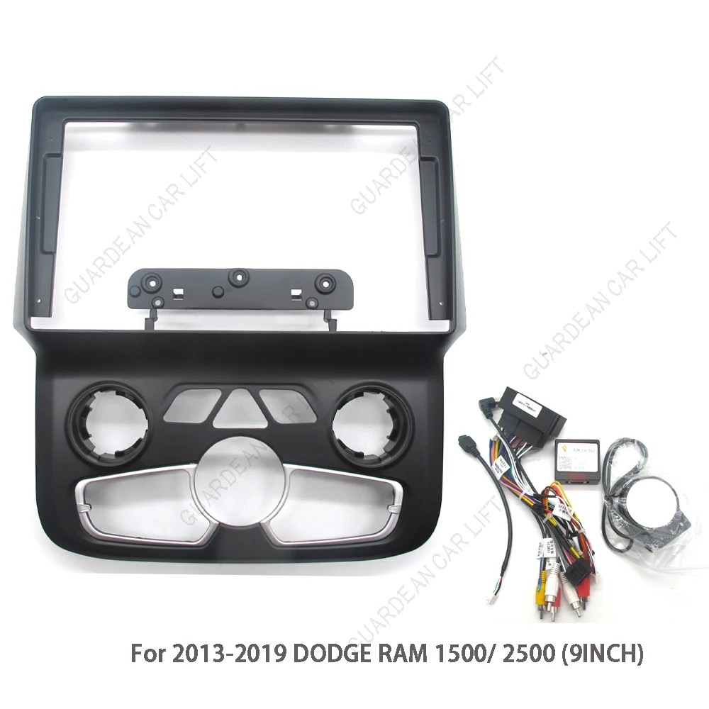 

9 Inch Android Car Radio Fascias For 2013-2019 DODGE RAM 1500/ 2500 Stereo Player 2DIN Head Unit Dash Frame Panel Trim