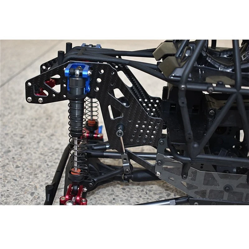 AS96-4X ألياف الكربون الجبهة الخلفية العالمي الحرس لوحة ل Losi LMT 4WD الصلبة المحور شاحنة كبيرة 1/8 RC سيارة ترقية أجزاء