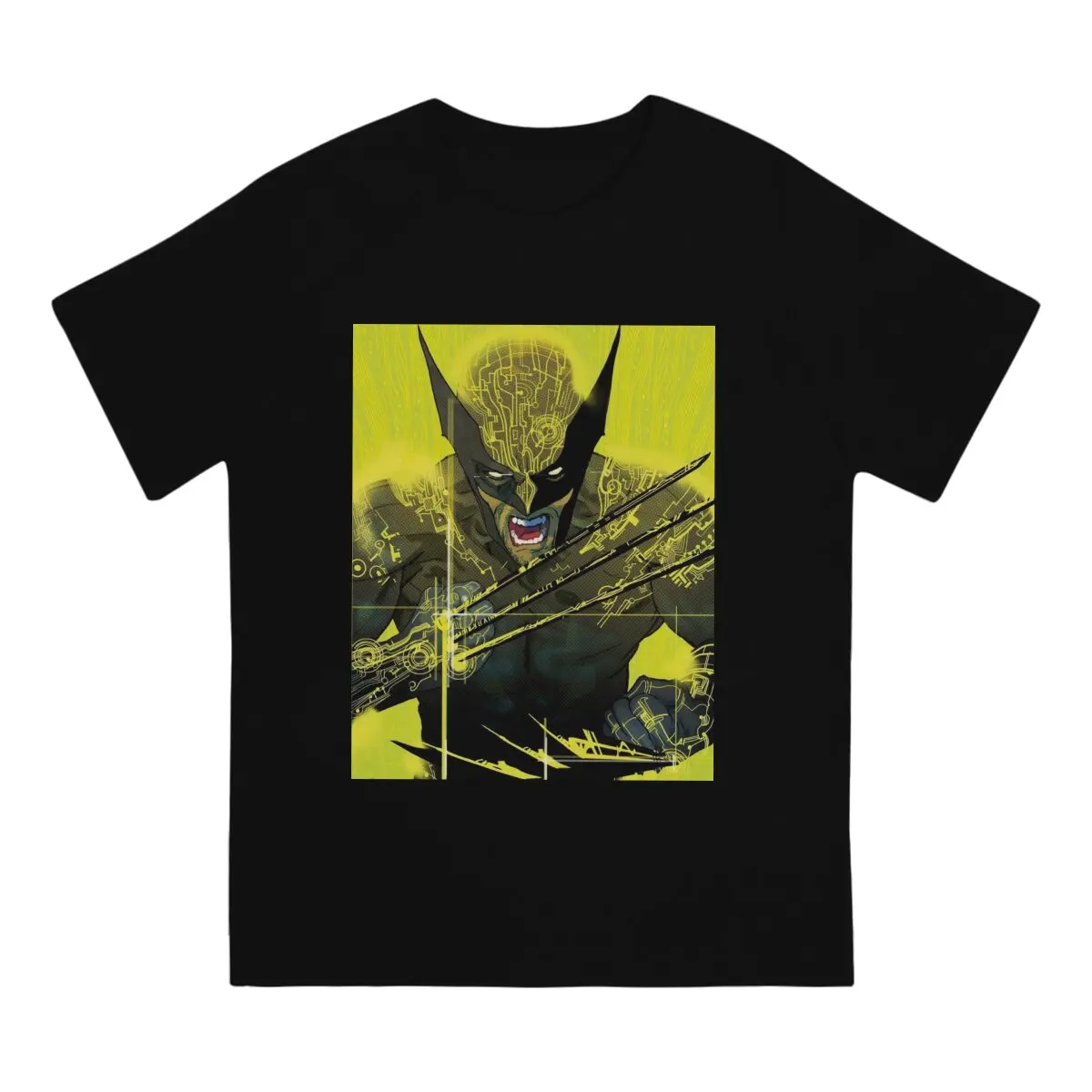 X-man Wolverine Creative TShirt for Men Marvel Super Hero Round Neck Pure Cotton T Shirt Personalize Birthday Gifts Tops