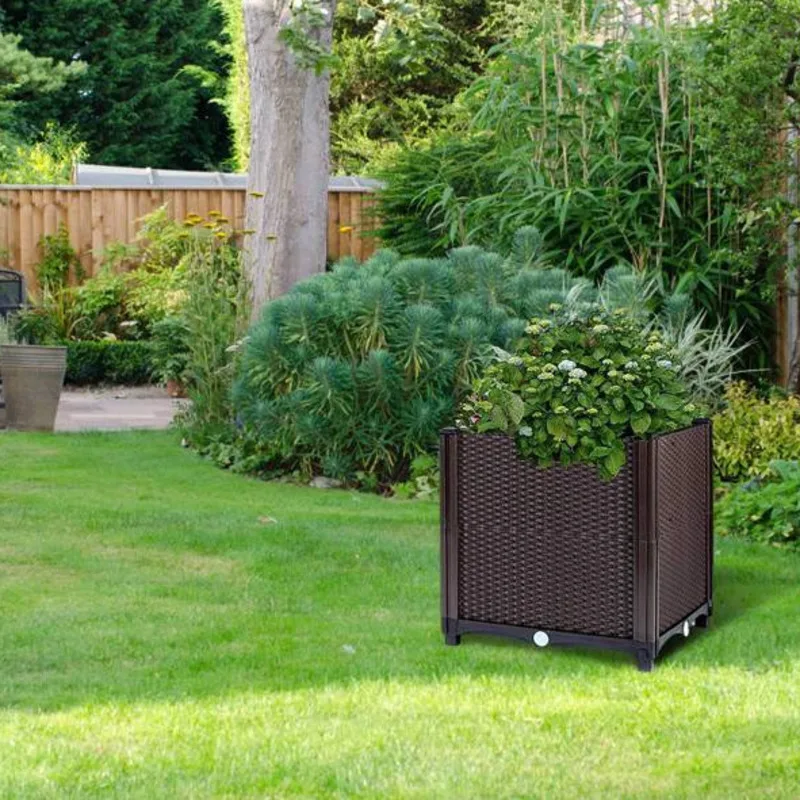 

Raised Garden Bed Planter for Outdoor Plants Plastic Planters Box Elevated Garden Boxes Plant Pots of Garden Patio Balcony Deck