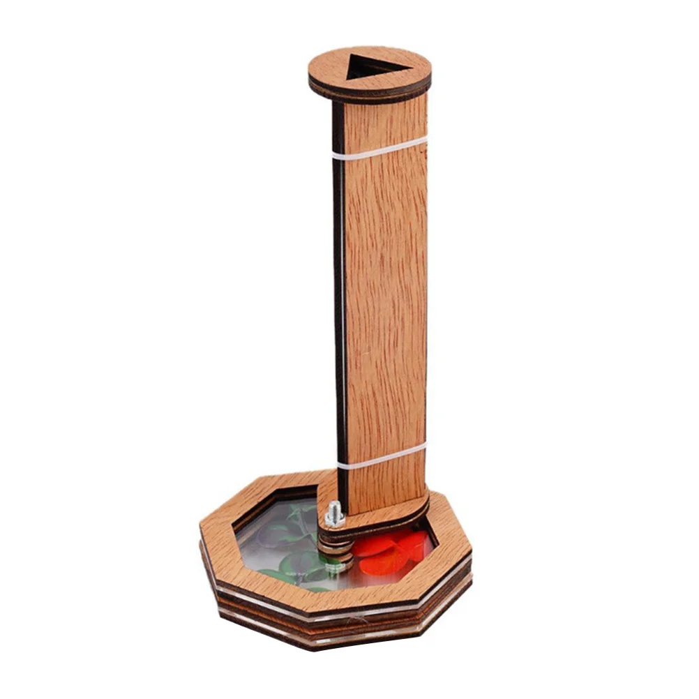 Diy Kaleidoscope Kit Wooden Educational For Kids Science Developmental Rotating Design Early Learning Aid Creative Refillable