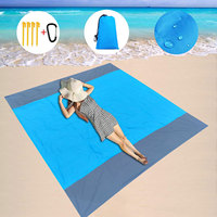 200x210cm Pocket Blanket Outdoor Picnic Waterproof Beach Mat Sand Free Blanket Lightweight Tarp for Hiking Camping Travel