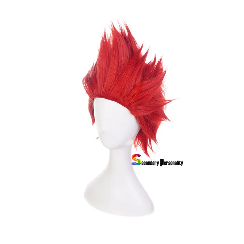 My Hero Academia Eijirou Kirishima Eijiro parrucca corta Costume Cosplay Boku No Hero Academia calore capelli rossi sintetici parrucche per feste da uomo