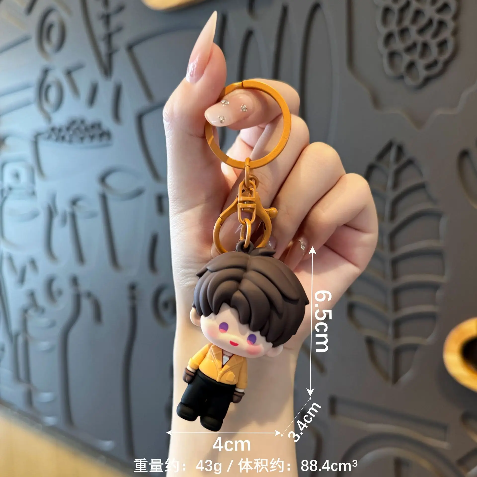 Love and Deepspace Q Resin Figure Keychain Game Character Mini Doll Backpack Bag Charm Ornament  Game CharacterBackpack BagCharm view 6
