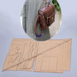 big size backpack sewing pattern leather craft die cutting template