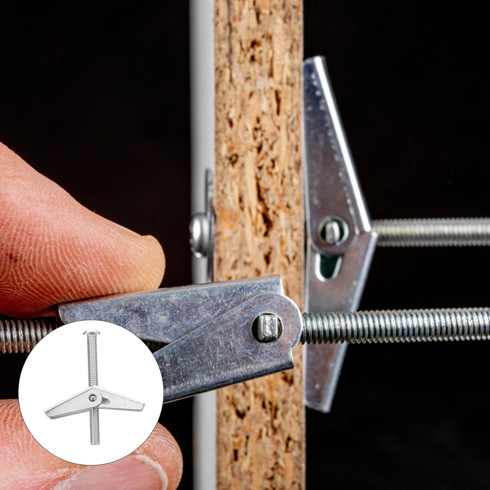 

20Pcs Toggle Bolt Wing Nut Heavy Duty Drywall Hanging Bolts for Lamps Curtain Rods Photo Frames Coat Racks M5 M6