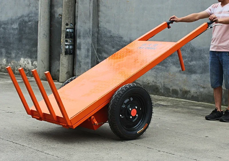 Electric Flat Truck Two-Wheel Push-Pull Cargo Construction Site Factory