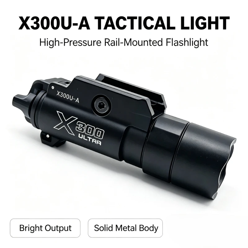 20mm Tunable Base Alloy Strobe Flashlight X300U-A For Scene Prop Toy Model Decoration Parts