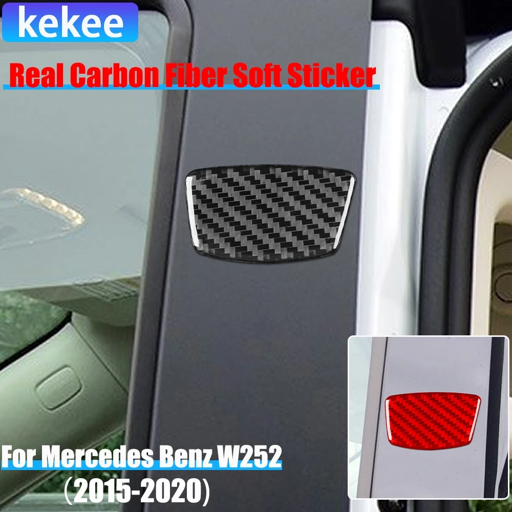 

Real Carbon Fiber Car Accessories B-pillar Decorative Trim Cover Soft Sticker For Mercedes V Class W447 V250 V260 2015-2020