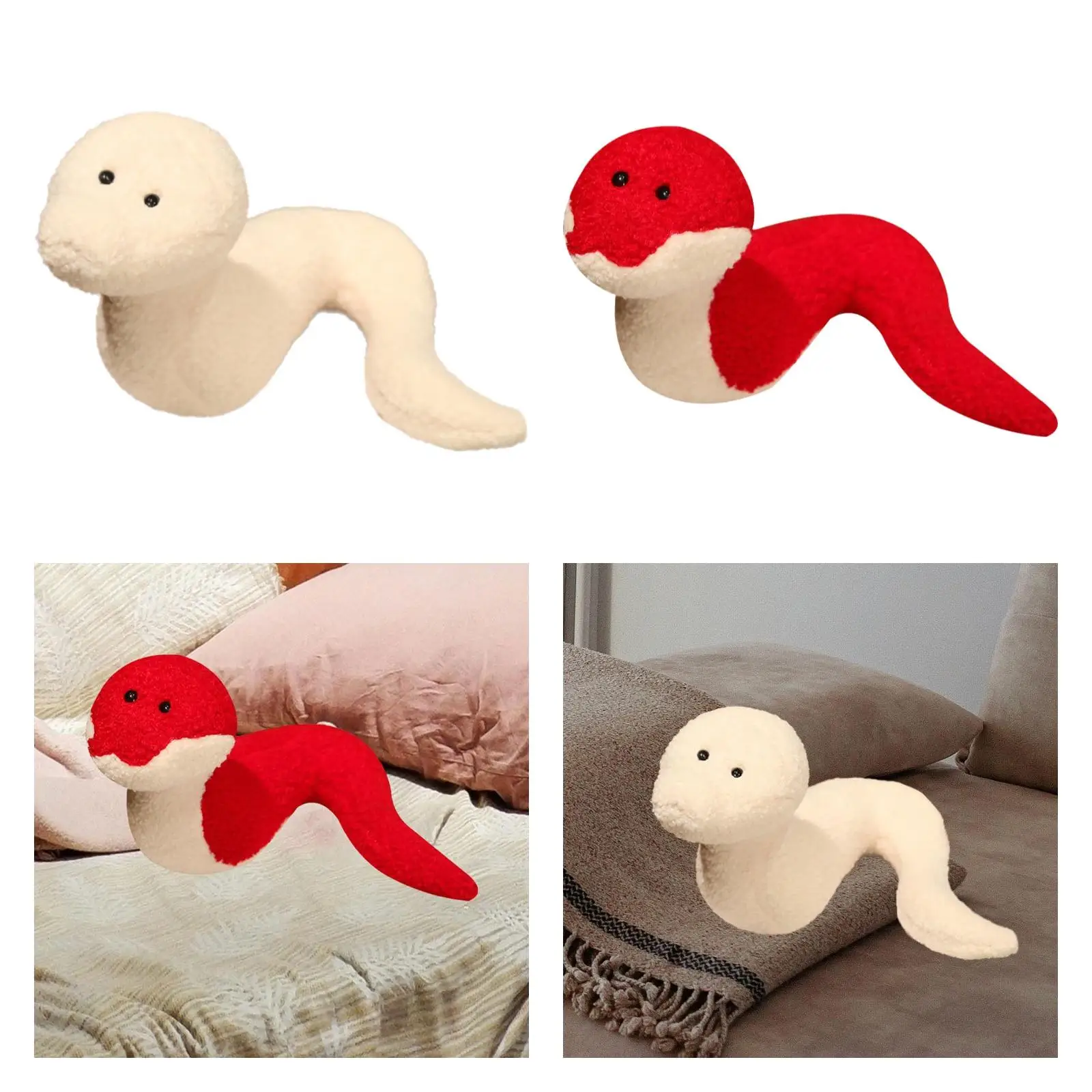 

Snake Plush Toy Creative Snake Stuffed Animal for Bedroom Souvenir Holiday