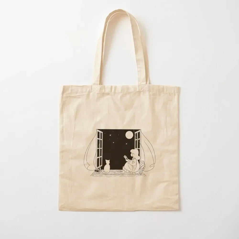 

Stargazing Vintage Girl Tote Bag Lady bag large size bags