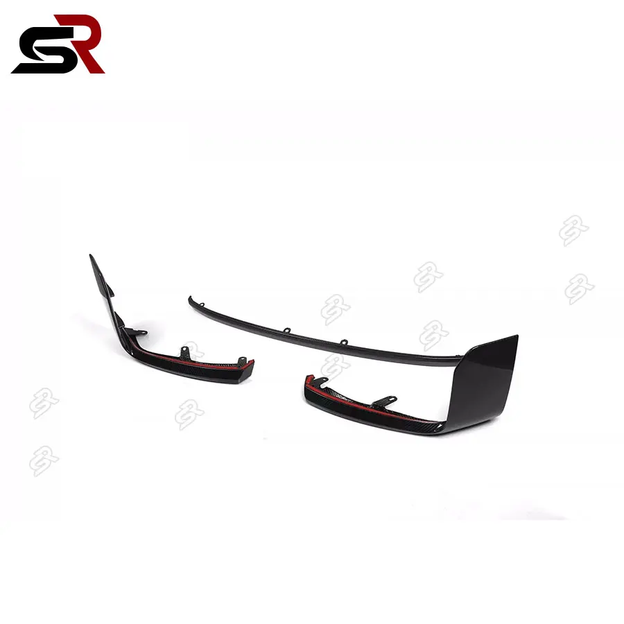 For BMW M2 G87 Carbon Fiber Front Lip Spoiler Short Chin Apron Bumper Shovel Guard Plate Car Styling Upgrade body kit