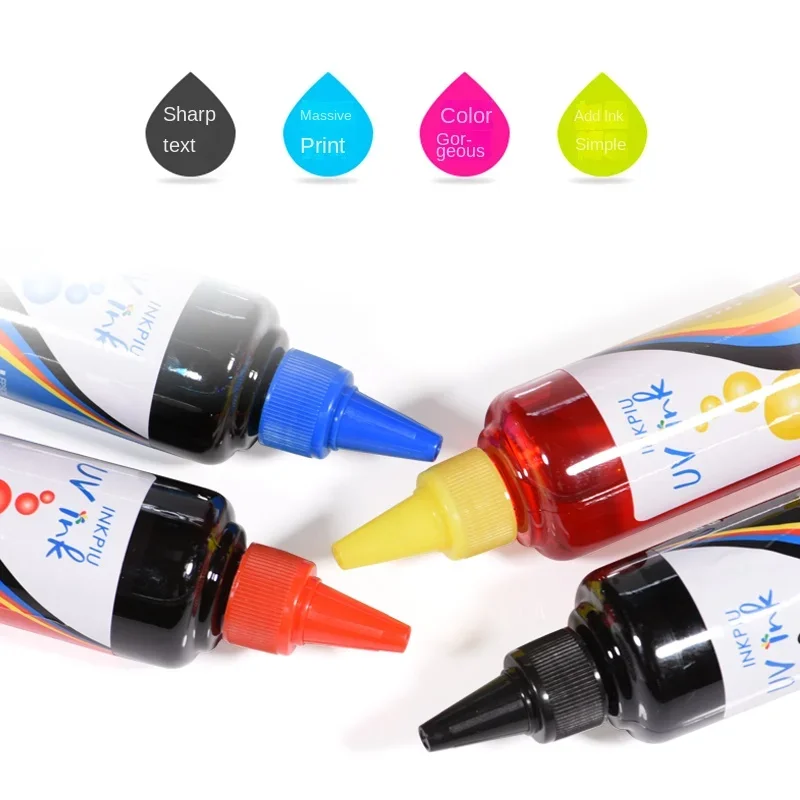 100ml Universal Dye Ink BK C M Y Refill Kit Compatible For HP Canon Lexmark Epson Dell Brother Refillable Inkjet CISS Cartridge