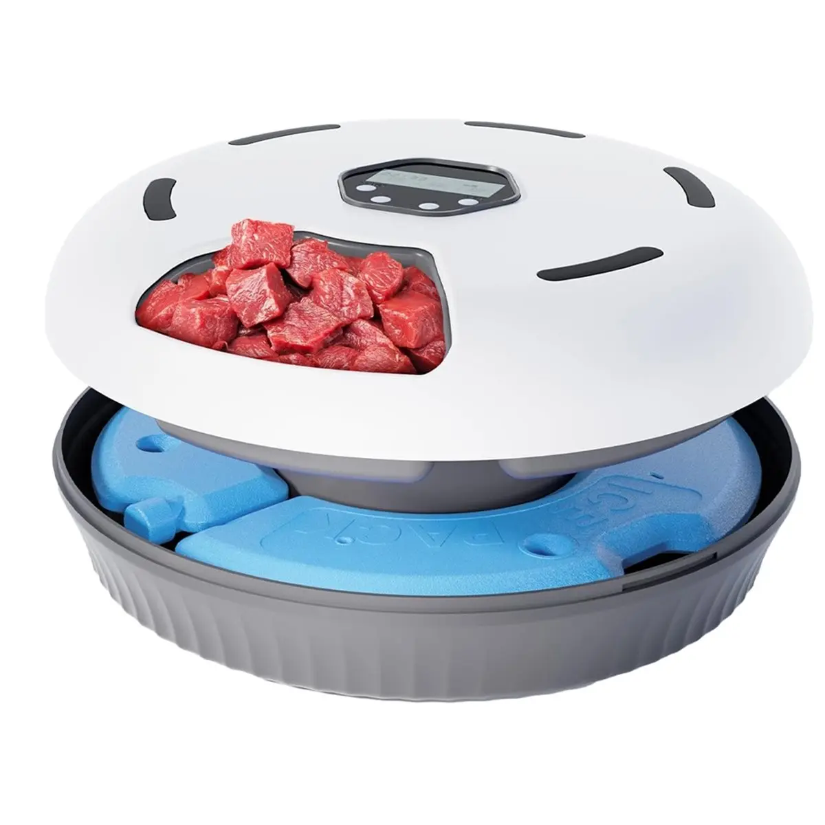 2026 Trend Automatic Cat Feeder for Wet and Dry Food, Timed Pet Feeding with Refrigeration, Whisper-Quiet Operation