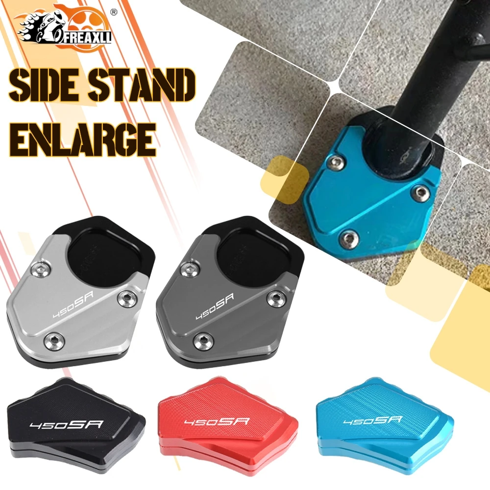 NEW Motorcycle For CFMOTO 450SR 450 SR 2022 2023 2024 2025 Kickstand Side Stand Enlarger Column Auxiliary Bracket Accessories