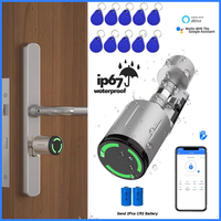 TTLock Smart Lock Cylinder Euro Electronic Door Lock IP67 Waterproof Anti-Drill Remote Access via App Control
