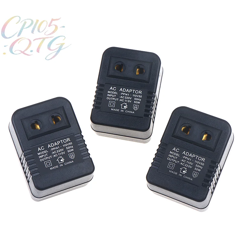 Hot Sale EU US Plug Step Down Transformer Travel Adapter 220V To 110V Or 110 To 220V Converter 50W Voltage Converter Regulator