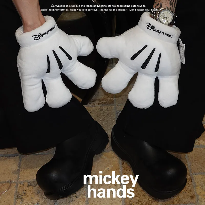 

Плюшевые перчатки с Микки Маусом, мягкие плюшевые перчатки с героями мультфильмов, костюм для косплея, реквизит для вечеринок, для детей и взрослых, коллекционный подарок