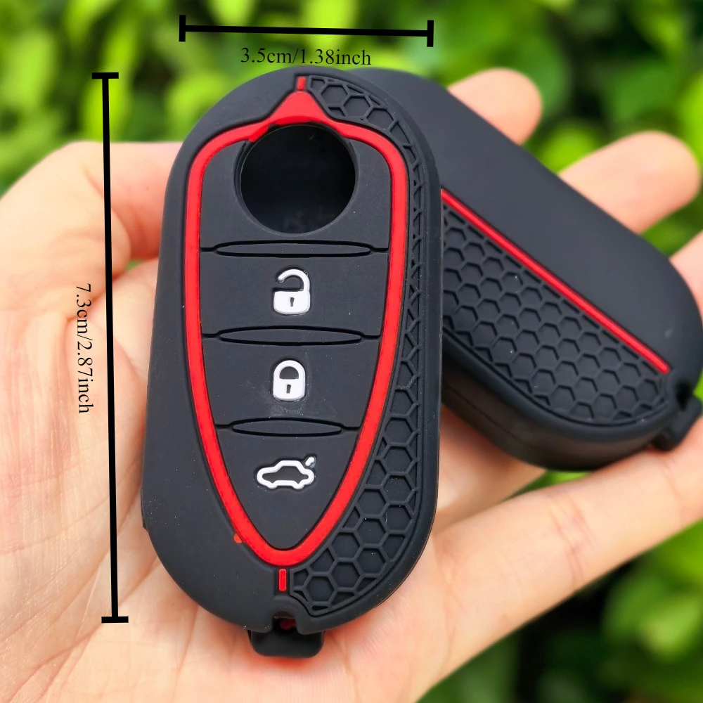 Flip Auto Key Cover for Alfa Romeo Mito Giulietta 159 Gta Silica Gel Key Case Remote Control Cover for Alarm Accessories for Car