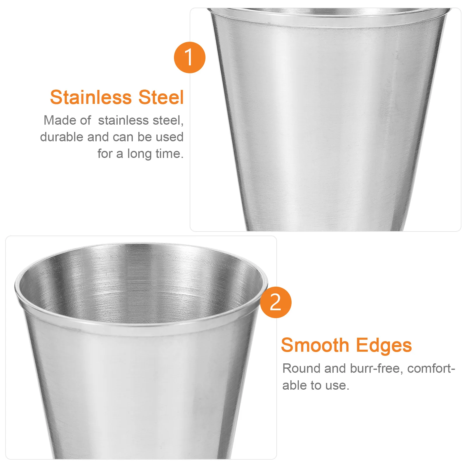 

12Pcs Stainless Steel Wine Cups Anti Rust Portable Drinking Tumblers Suitable for Camping Boating Picnic Coffee Tea