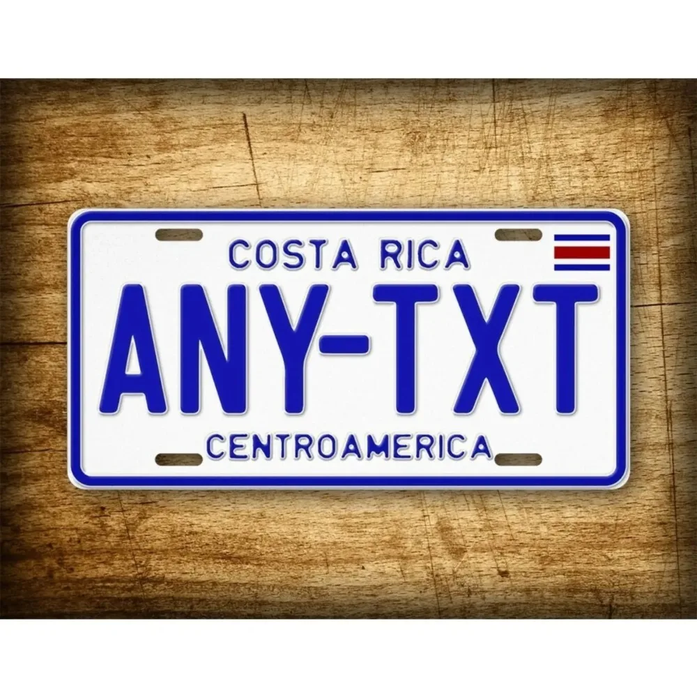 CIFbuy Costa Rica Central America Metal Sign, Vintage Waterproof Dustproof Home Bar Man Cave Wall Decor (Only For Decoration)