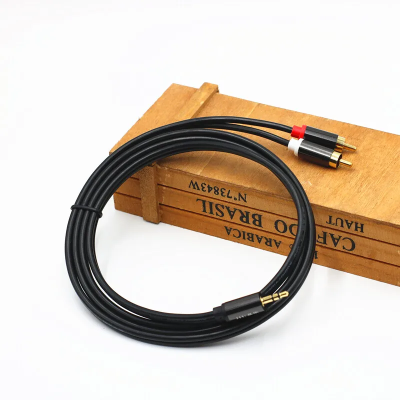 3.5mm To RCA Audio Cable AUX 1 To 2 Splitter for Swans Edrifter Speaker PC Phone