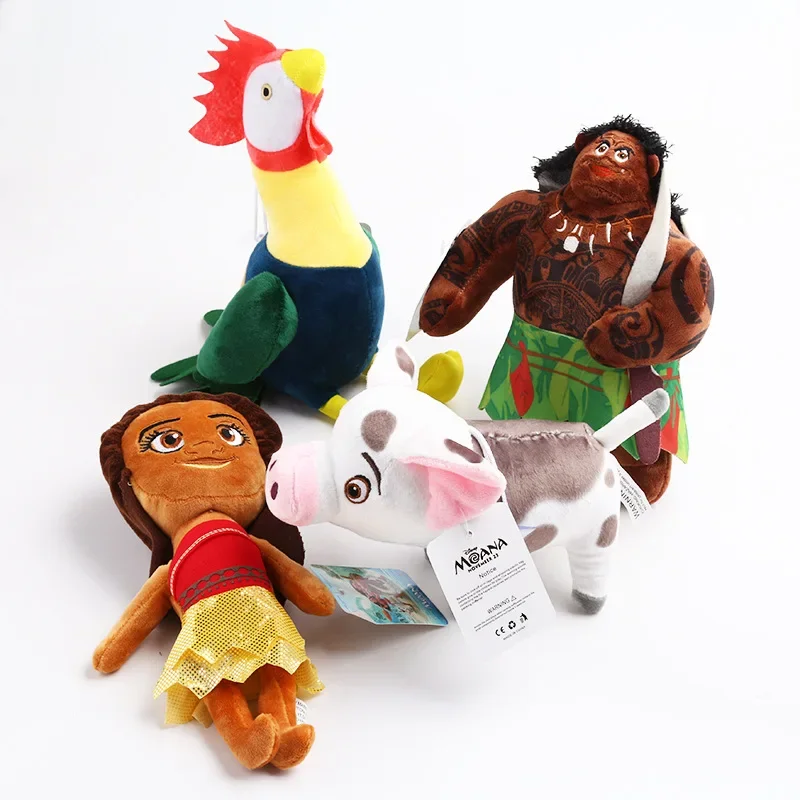 20cm Disneys Toys Movie Moana Princess Pet Pig Pua Maui Heihei Stuffed Animal Cute Cartoon Plush Toy Dolls for Christmas Gift