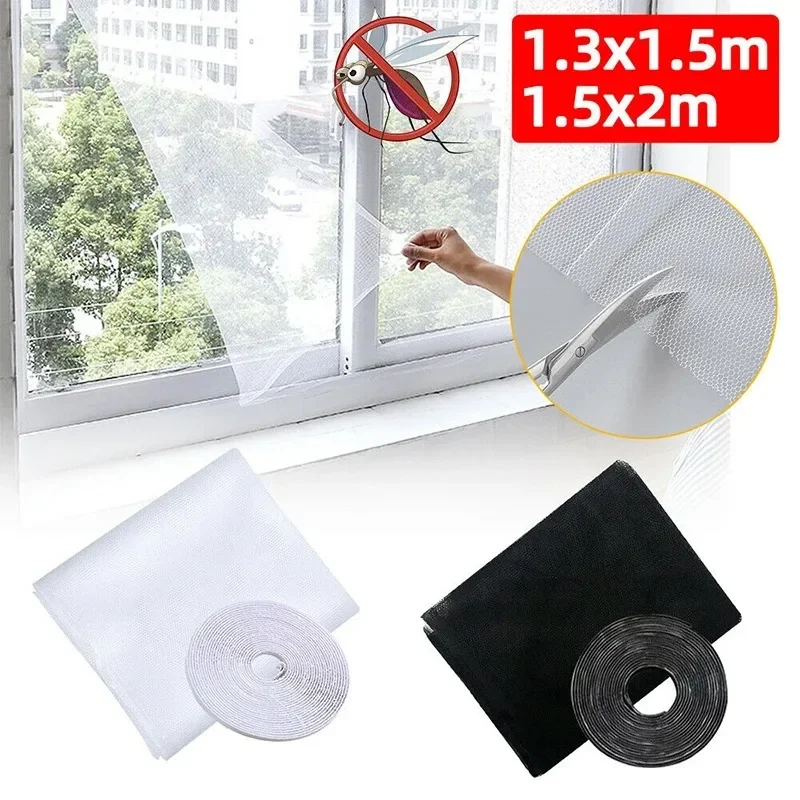 DIY Mosquito Net Self-adhesive Indoor Anti-insect Fly Screen Curtains Window Net Protections Mesh Home Textile Bed Garden