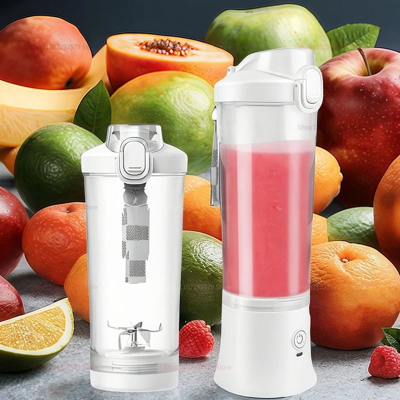 Portable Multifunctional Juicer Strong Motor Fast Crush Mixer Machine 4000mAh USB Rechargeable Electric Juicer Mini Blender
