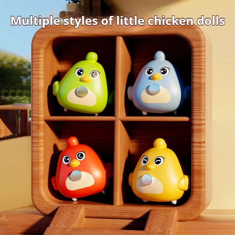 لعبة دجاجة تتبع مغناطيس الفرخ للأطفال، لعبة زحف كرتونية |   لعبة تعليمية لحماية الدجاجة