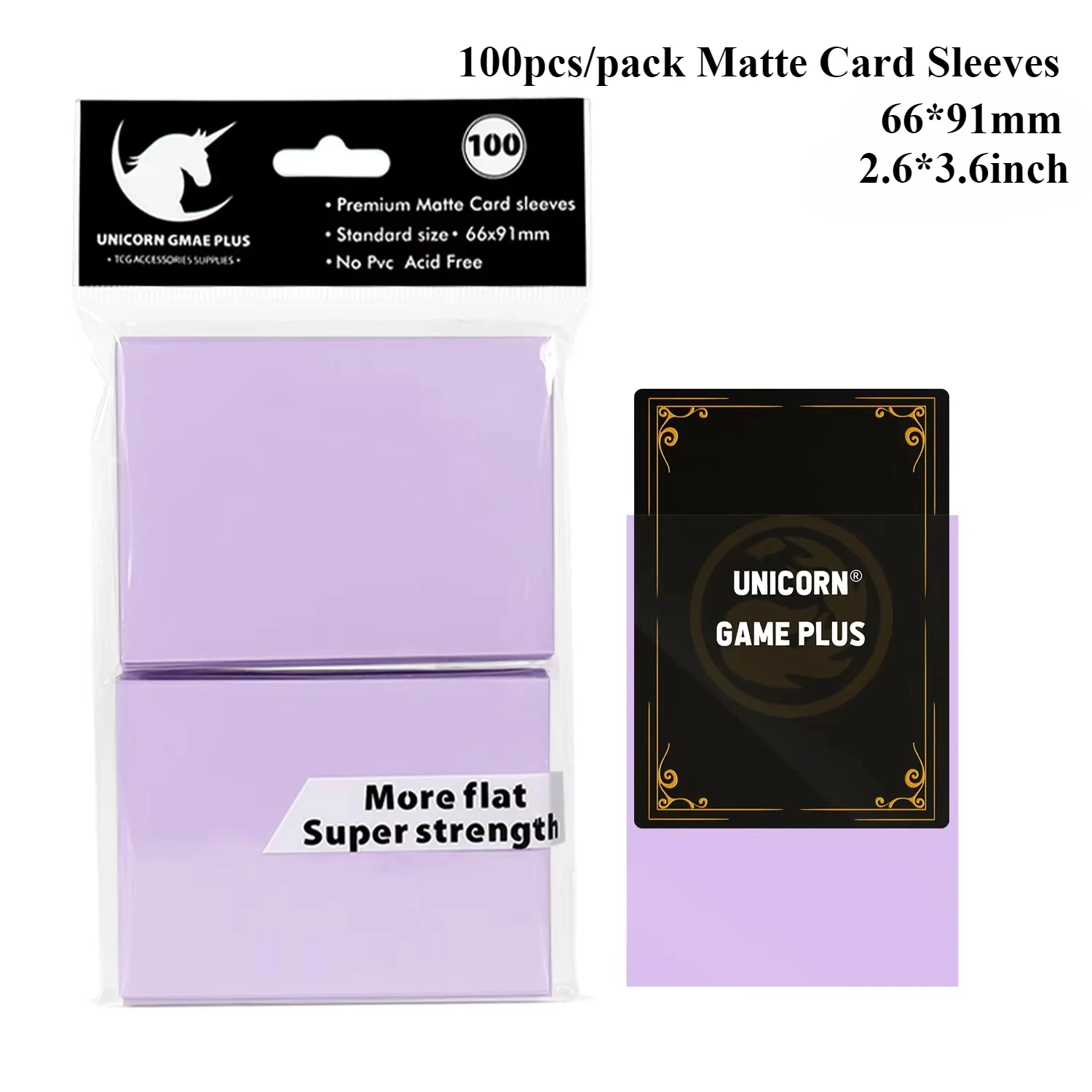 100PCS 66x91mm Matte Standaard Maat Kaart Mouwen TCG Trading Cards Protector Voor Tarot Shield Bordspellen magische Cover PKM