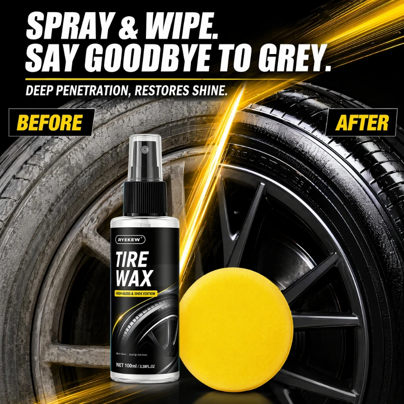 สเปรย์เคลือบเงายางรถยนต์, น้ำย - Tire Shine Spray Sealant บทวิจารณ์และราคา