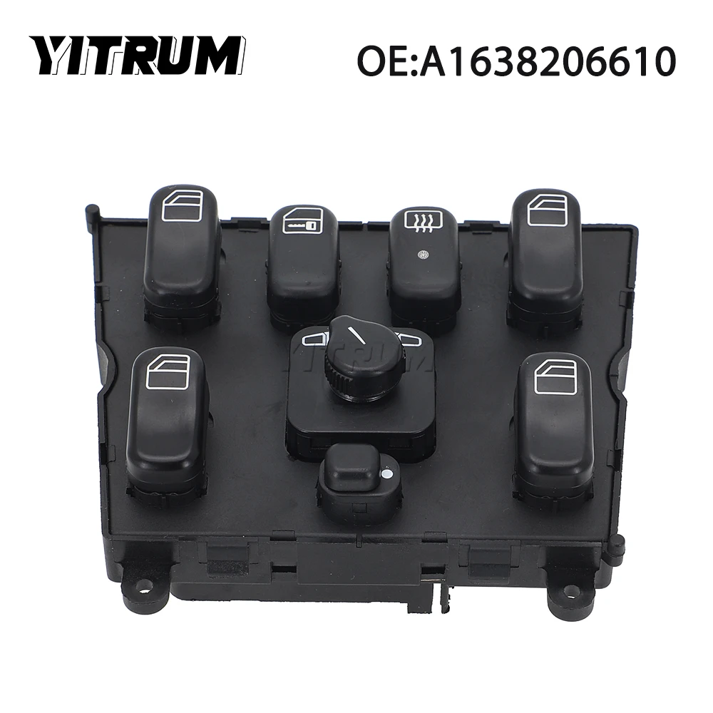 

YITRUM 1638206610 A1638206610 Master Power Window Switch For Mercedes-Benz ML320 W163 ML400 ML430 ML500 1998-2005