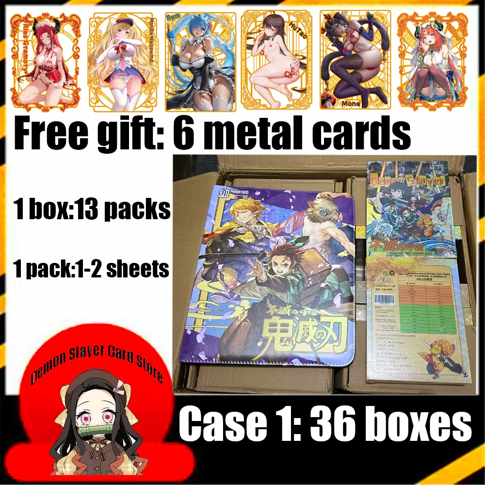 Wholesale Case Dream Card Demon Slayer Set Collection Card Shinobu Nezuko Mitsuri Booster Box TCG Hobby Christmas Gift